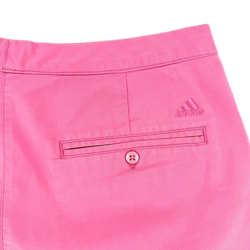 Adidas Equipment Pink Stretch Cotton Shorts Womens Size 12 Preppy Athletic Golf - Picture 7 of 7